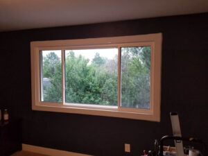 Newly installed windows inside a home